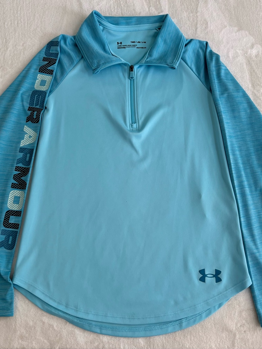 Under Armour Aqua Blue Quarter-Zip Performance Pullover